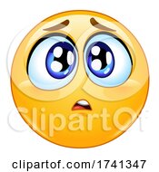 Poster, Art Print Of Concerned Yellow Smiley Face Emoji Emoticon