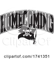 Poster, Art Print Of Black And White Pirates Or Buccaneers Homecoming Design