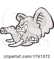 Poster, Art Print Of Tough Elephant Mascot