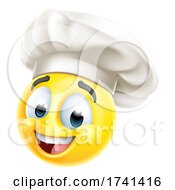 Poster, Art Print Of Chef Emoticon Cook Cartoon Face