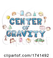 Poster, Art Print Of Stickman Kids Center Of Gravity Illustration