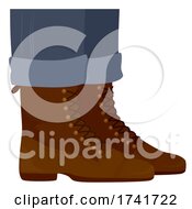 Poster, Art Print Of Guy Balmoral Boots Illustration