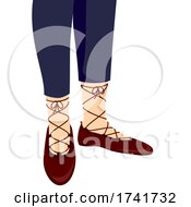 Poster, Art Print Of Girl Ghilie Shoes Illustration