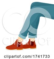 Poster, Art Print Of Girl Shoes Chelsea Boots Illustration