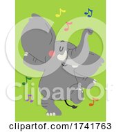 Elephant Animal Dance Illustration