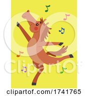 Poster, Art Print Of Horse Animal Dance Illustration