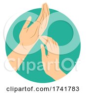 Poster, Art Print Of Hands Tapping Illustration