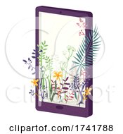 Poster, Art Print Of Mobile Phone Plants Design Illustration