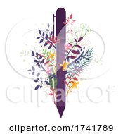 Pen Plants Design Illustration
