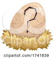Poster, Art Print Of Egg Question Mark Crack Hatch Nest Illustration