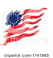 Poster, Art Print Of American Revolution Betsy Ross Flag