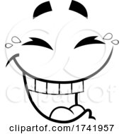 Poster, Art Print Of Black And White Laughing Face
