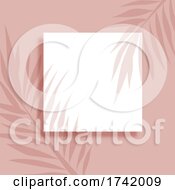 Poster, Art Print Of Abstract Background With Leaves Shadow