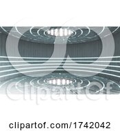 Poster, Art Print Of Futuristic Pedestal For Display Blank Podium For Product