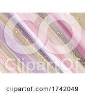 Poster, Art Print Of Abstract Hand Painted Background With Gold Glitter