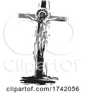 Poster, Art Print Of Covid Christ On The Crucifix