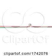 Italian or Mexican Ribbon Flag Border by Domenico Condello #COLLC1742076-0191