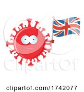 Mad Virus Holding An England Flag