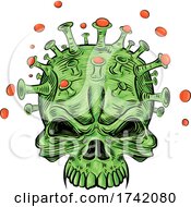 Poster, Art Print Of Virus Skull