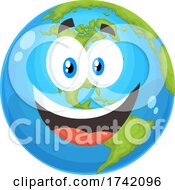 Happy Earth Globe Mascot Character