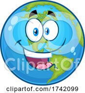Poster, Art Print Of Happy Earth Globe Mascot Character