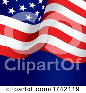 Poster, Art Print Of American Flag Background