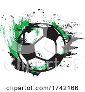 Poster, Art Print Of Grungy Soccer Ball Sports Logo