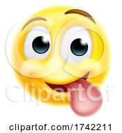 Poster, Art Print Of Tongue Out Cheeky Emoticon Cartoon Face