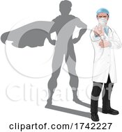 Poster, Art Print Of Super Hero Doctor Wants Needs You Pointing Concept