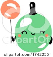 Poster, Art Print Of Cute Gooseberry Holding A Balloon
