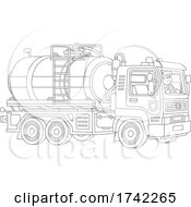 Poster, Art Print Of Driver And Tanker Truck