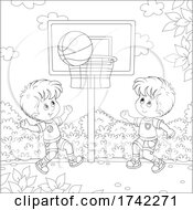 Poster, Art Print Of Boys Playing Basketball