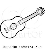 Poster, Art Print Of Acoustic Guitar In Black And White