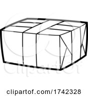Poster, Art Print Of Shipping Box In Black And White
