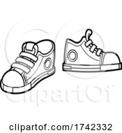 Poster, Art Print Of Black And White Sneakers