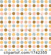 Watercolour Polka Dot Pattern Background
