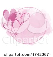 Watercolor Heart Balloon Design