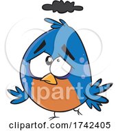 Cartoon Unhappy Bird