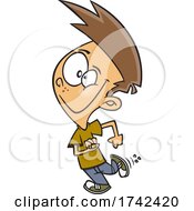 Poster, Art Print Of Cartoon Boy Exiting Stage Left