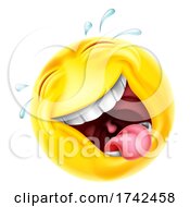 Laughing Emoticon Cartoon Face Icon
