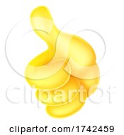 Poster, Art Print Of Thumbs Up Hand Cartoon Emoticon Icon