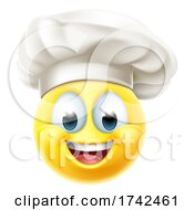 Poster, Art Print Of Chef Emoticon Cook Cartoon Face