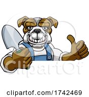 Bulldog Gardener Gardening Animal Mascot