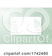 Poster, Art Print Of Display Background With Plant Shadow Overlay