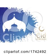 Grunge Eid Mubarak Background