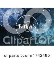 Poster, Art Print Of Fathers Day Background With Alcohol Ink Design