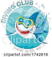 Poster, Art Print Of Diving Club Shark