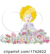 Poster, Art Print Of Woman With Flowers
