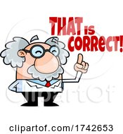 Poster, Art Print Of Science Professor Albert Einstein Character Saying That Is Correct