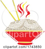 Poster, Art Print Of Asian Noodles And Bowl